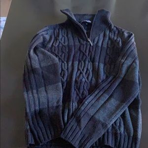 Men’s cable sweater